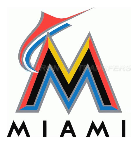 Miami Marlins Iron-on Stickers (Heat Transfers)NO.1683